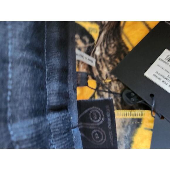 NWT MOOSE KNUCKLES X Post Malone Men's Sherpa Jogger Pants Sz M Yellow #4G503 - Picture 10 of 14